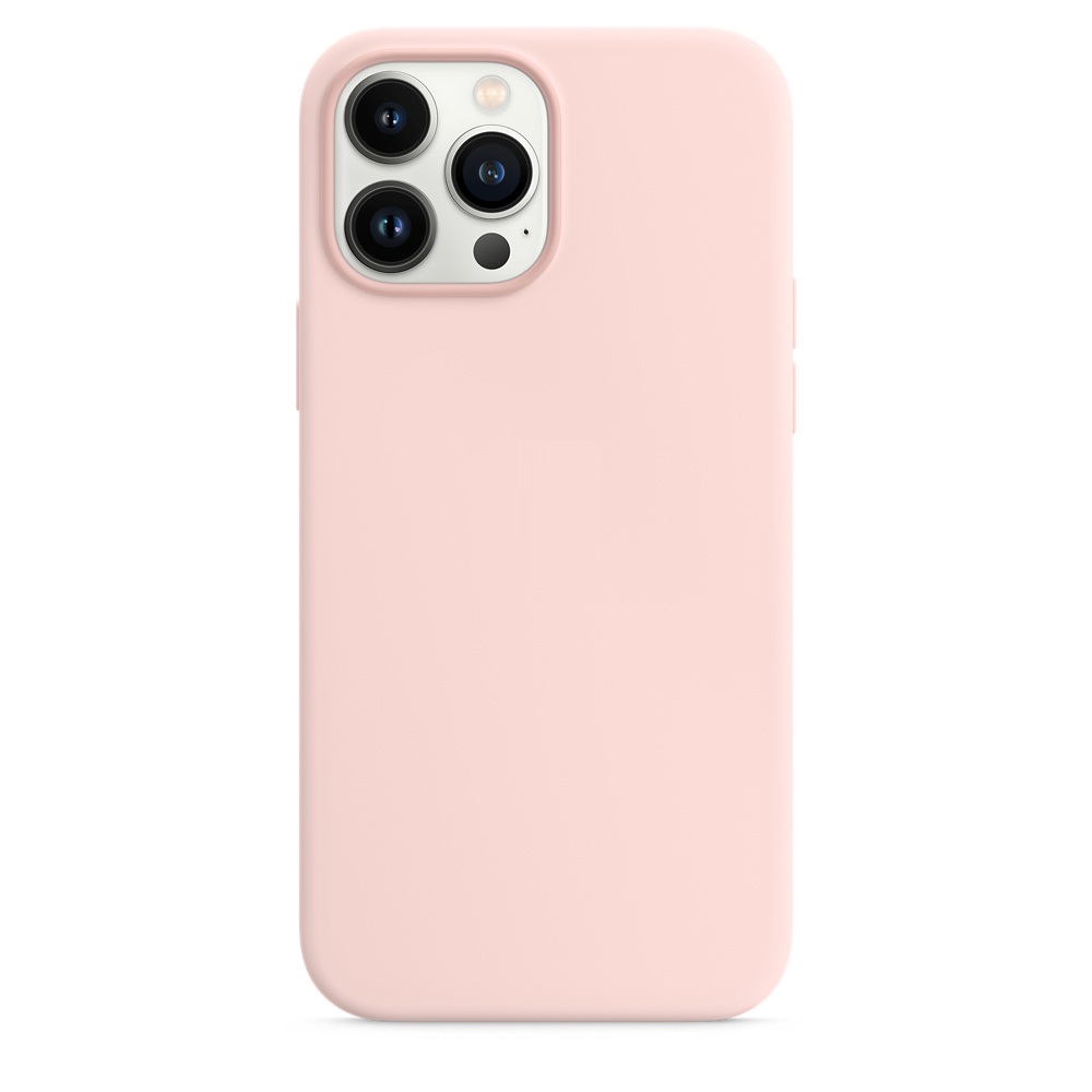 Силиконовый чехол Naturally Silicone Case with MagSafe Chalk Pink для iPhone 13 Pro Max