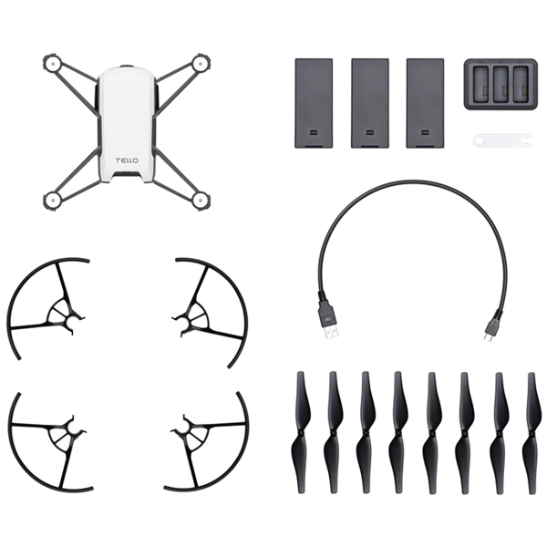 Квадрокоптер Ryze Tech Tello Boost Combo белый/черный