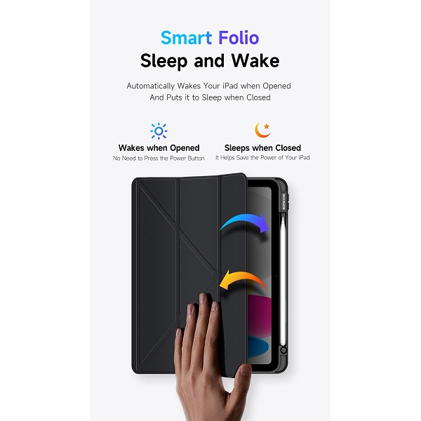Чехол-книжка Dux Ducis для iPad 10.9 (2022)/11 (2025 A16) Magi Series Gray