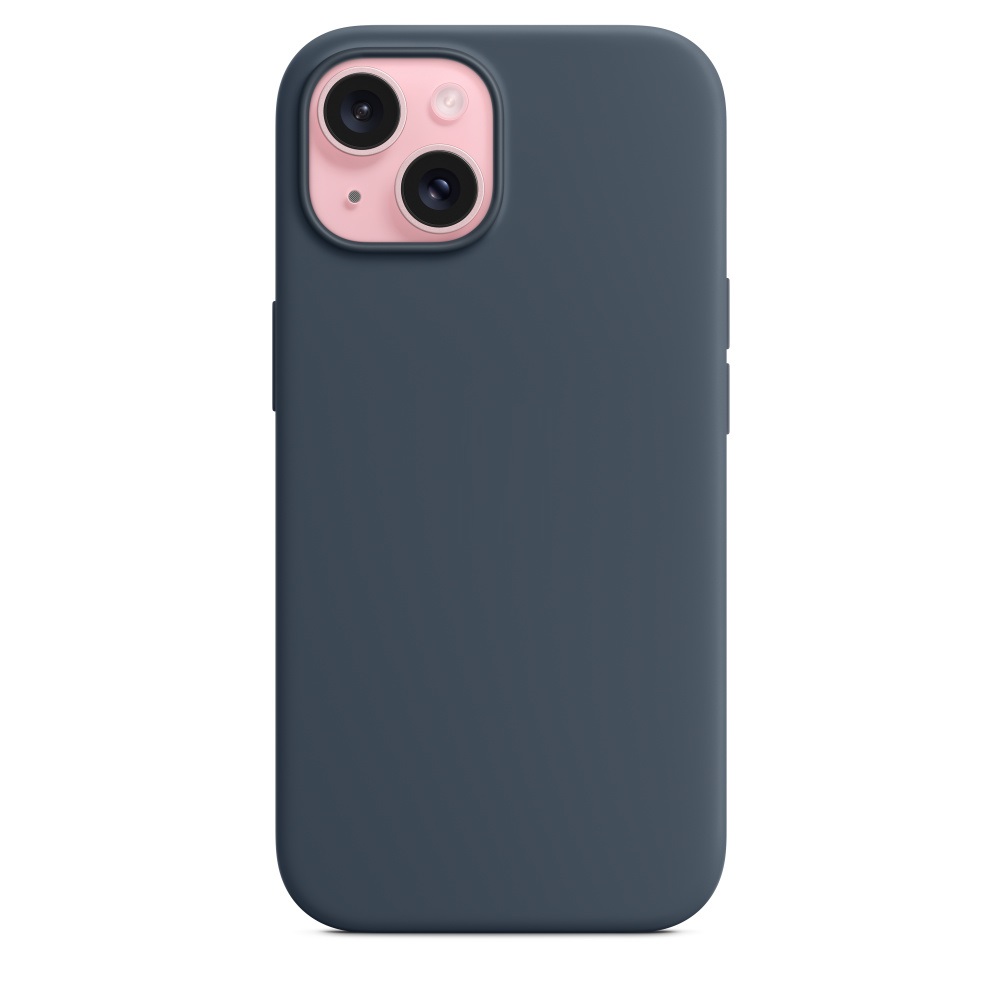 Силиконовый чехол Naturally Silicone Case with MagSafe Storm Blue для iPhone 15