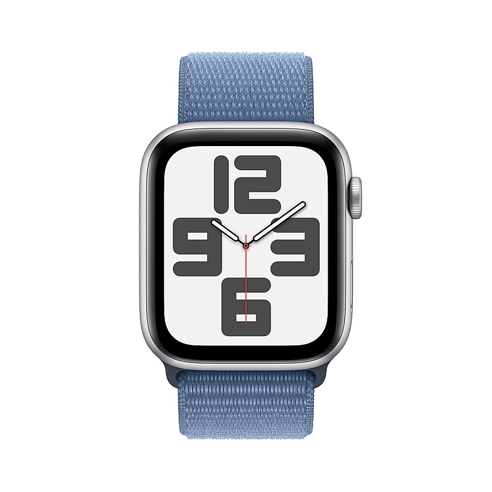 Умные часы Apple Watch Series SE 2023 Gen 2 44mm Aluminium Case, Silver/Winter Blue Sport Loop