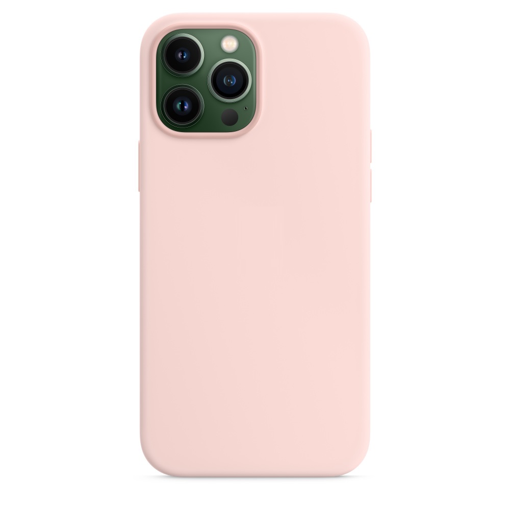 Силиконовый чехол Naturally Silicone Case with MagSafe Chalk Pink для iPhone 13 Pro Max