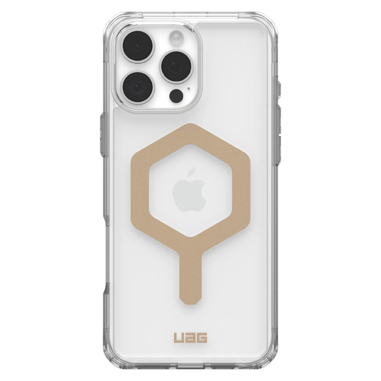 Противоударный защитный чехол UAG Plyo MagSafe для iPhone 16 Pro Max Ice/Gold