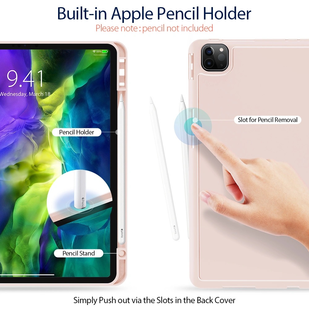 Чехол-книжка Dux Ducis для iPad Pro 11 (2020-2022) Osom Series Pink