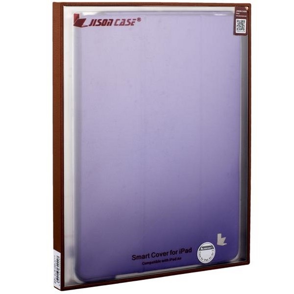 Чехол JisonCase Premium Leather Smart Case Violet для iPad Air/iPad Air 2