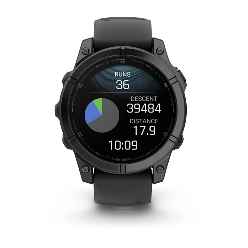 Умные часы Garmin Fenix E Slate Grey Steel with Black Silicone Band (010-03025-01)