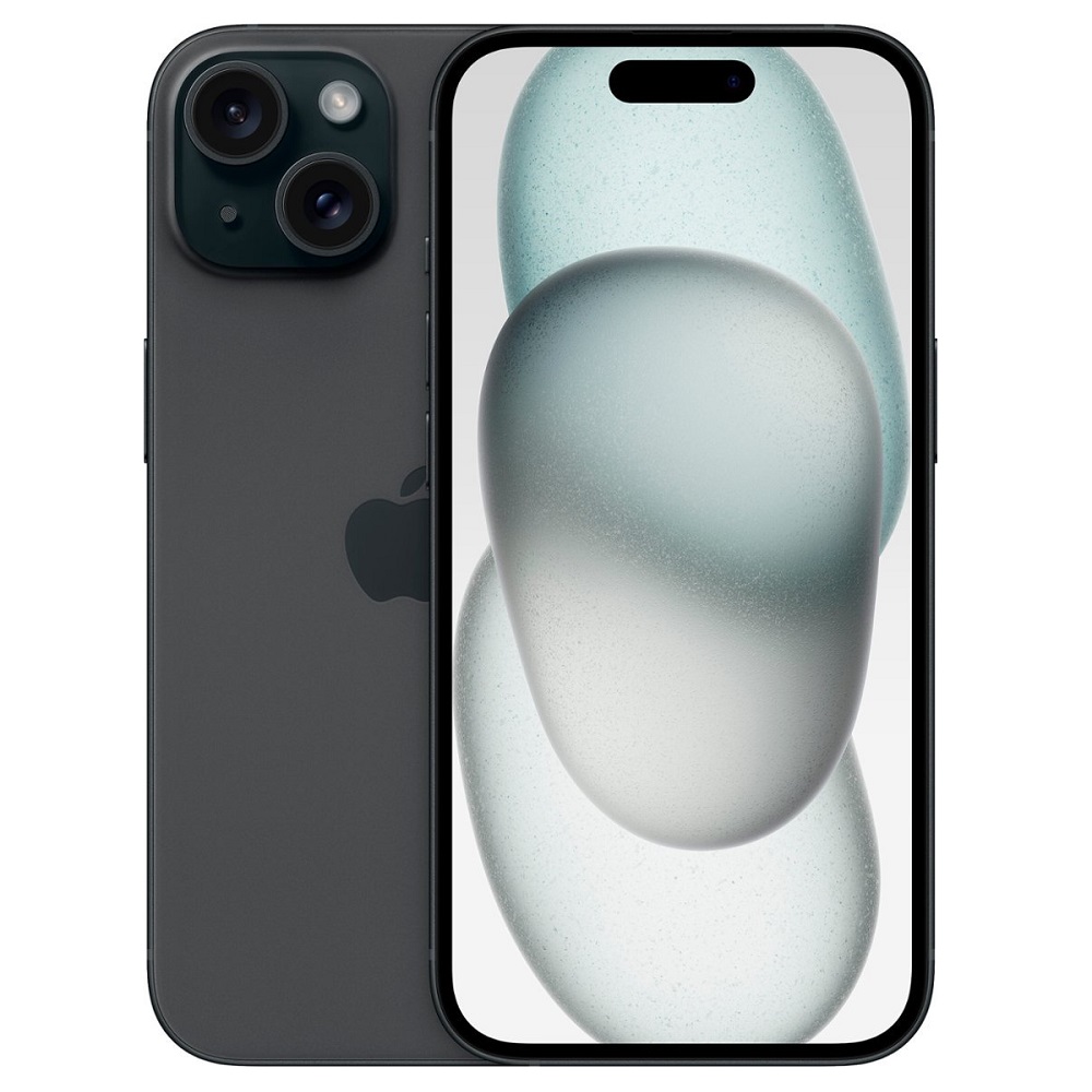 Смартфон Apple iPhone 15 256GB Black (nano SIM + eSIM)