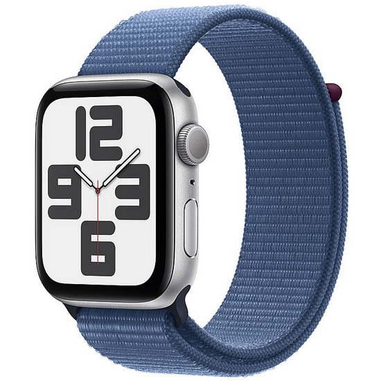 Умные часы Apple Watch Series SE 2023 Gen 2 44mm Aluminium Case, Silver/Winter Blue Sport Loop