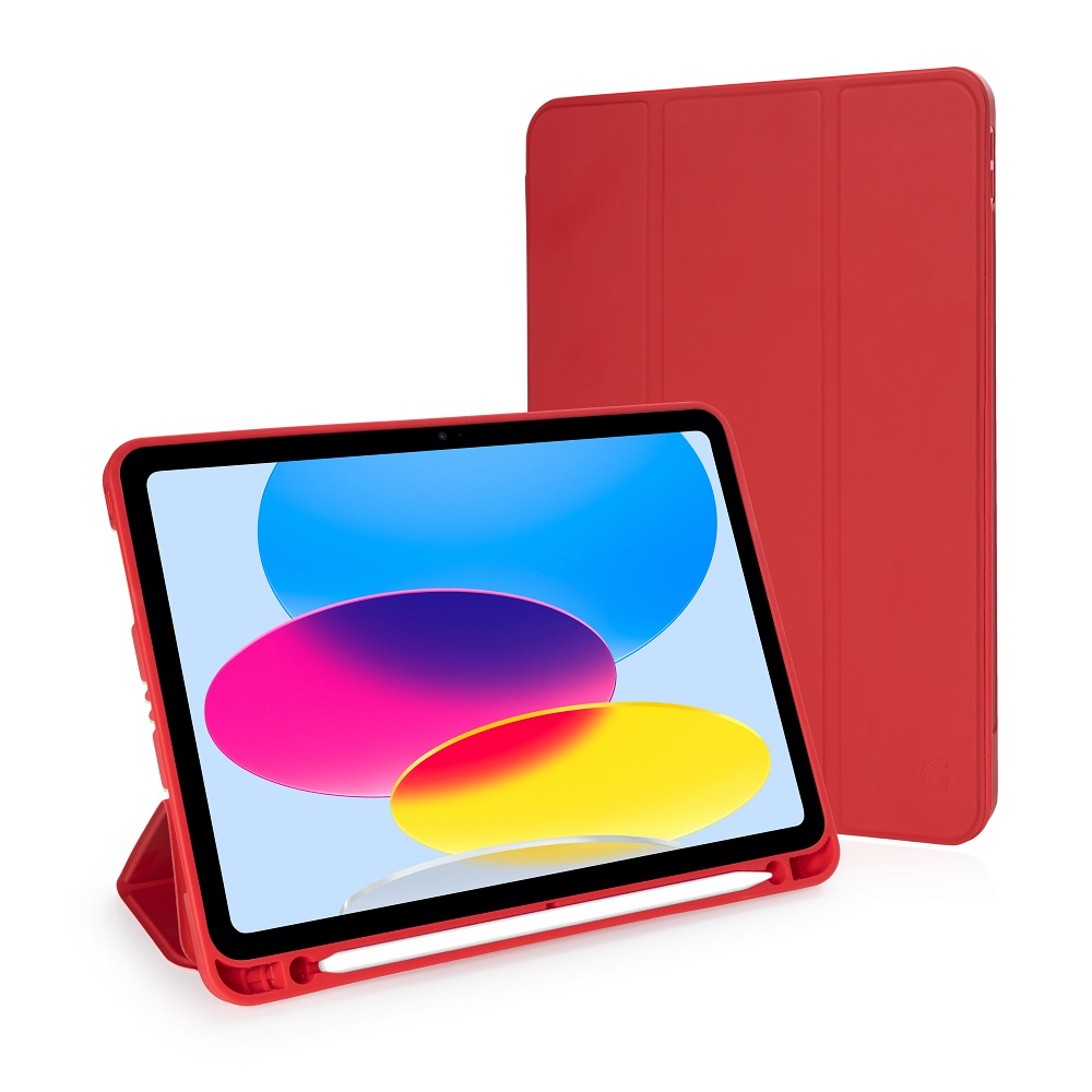 Чехол-книжка Gurdini Milano Series (pen slot) для iPad 10.9 (2022)/11 (2025 A16) Red