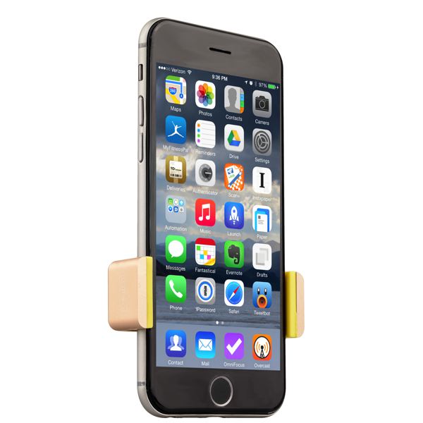 Автомобильный держатель COTEetCI Base2 Vent Car Holder Aluminum (CS2092-CE) Gold для iPhone