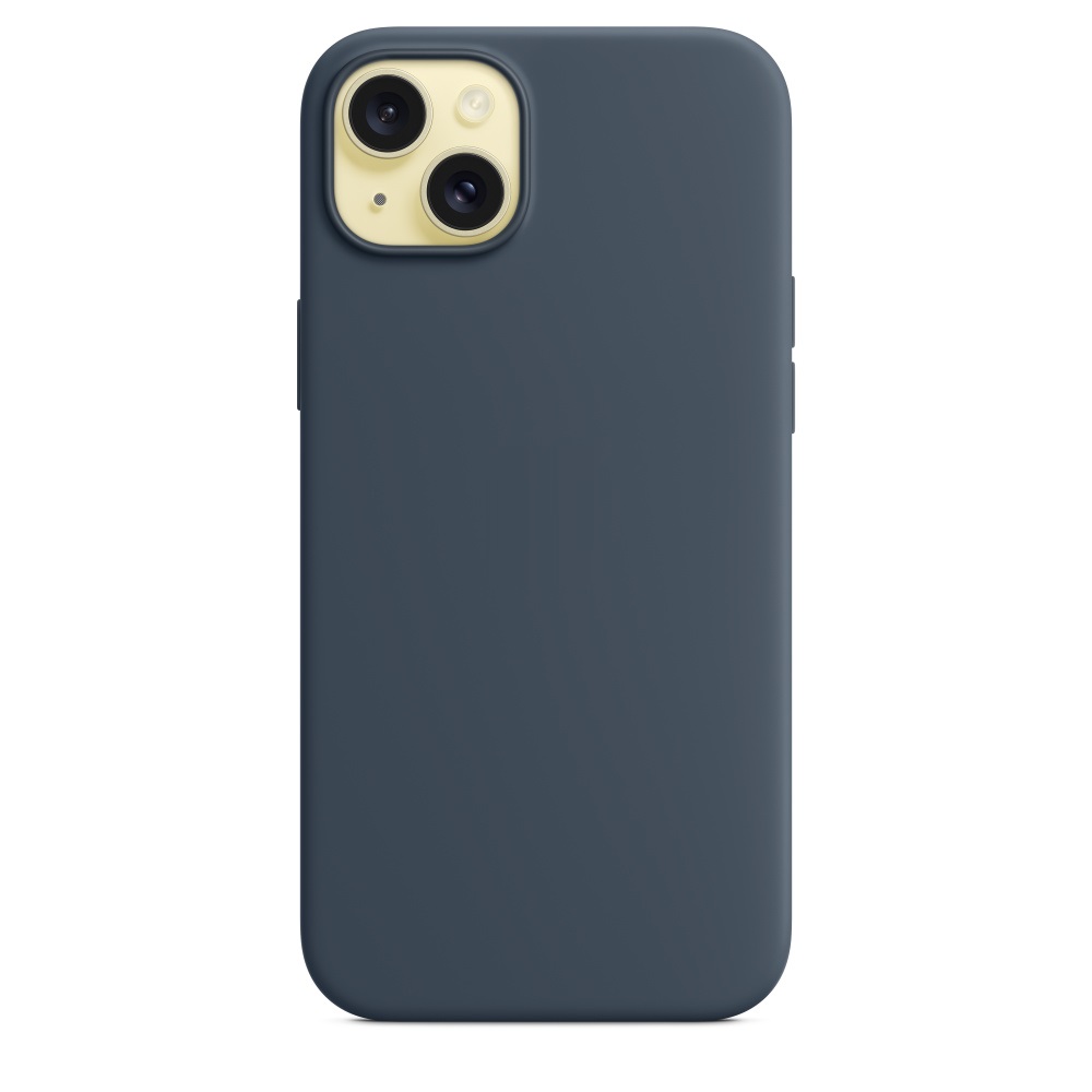 Силиконовый чехол Naturally Silicone Case with MagSafe Storm Blue для iPhone 15 Plus