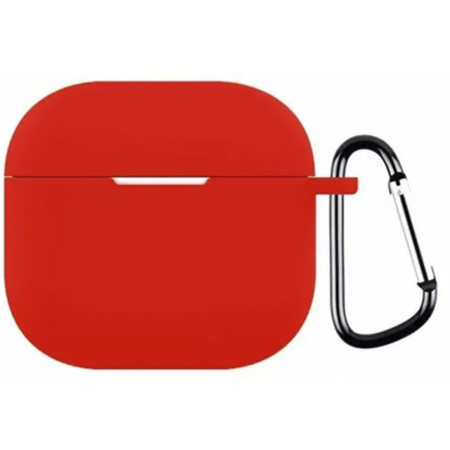 Силиконовый чехол Naturally Red для AirPods 4