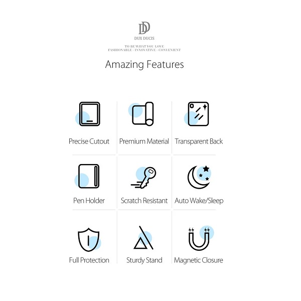 Чехол-книжка Dux Ducis для iPad 10.9 (2022)/11 (2025 A16) Domo Toby Series Black