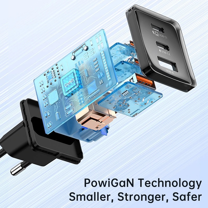 Сетевое зарядное устройство Mcdodo 70W GaN 5 mini (CH-1501) Black