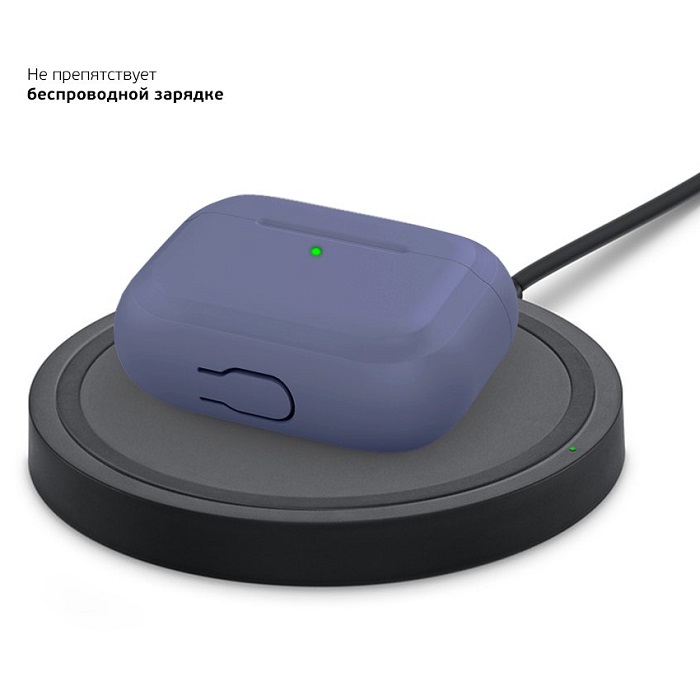 Силиконовый чехол Deppa Blue для AirPods Pro (47031)