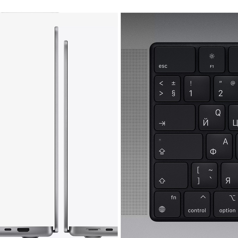 Ноутбук Apple MacBook Pro 14 2021 M1 Pro (14.2/3024x1964/16GB/1TB SSD/Apple graphics 16-core) Space Gray (MKGQ3RU/A)