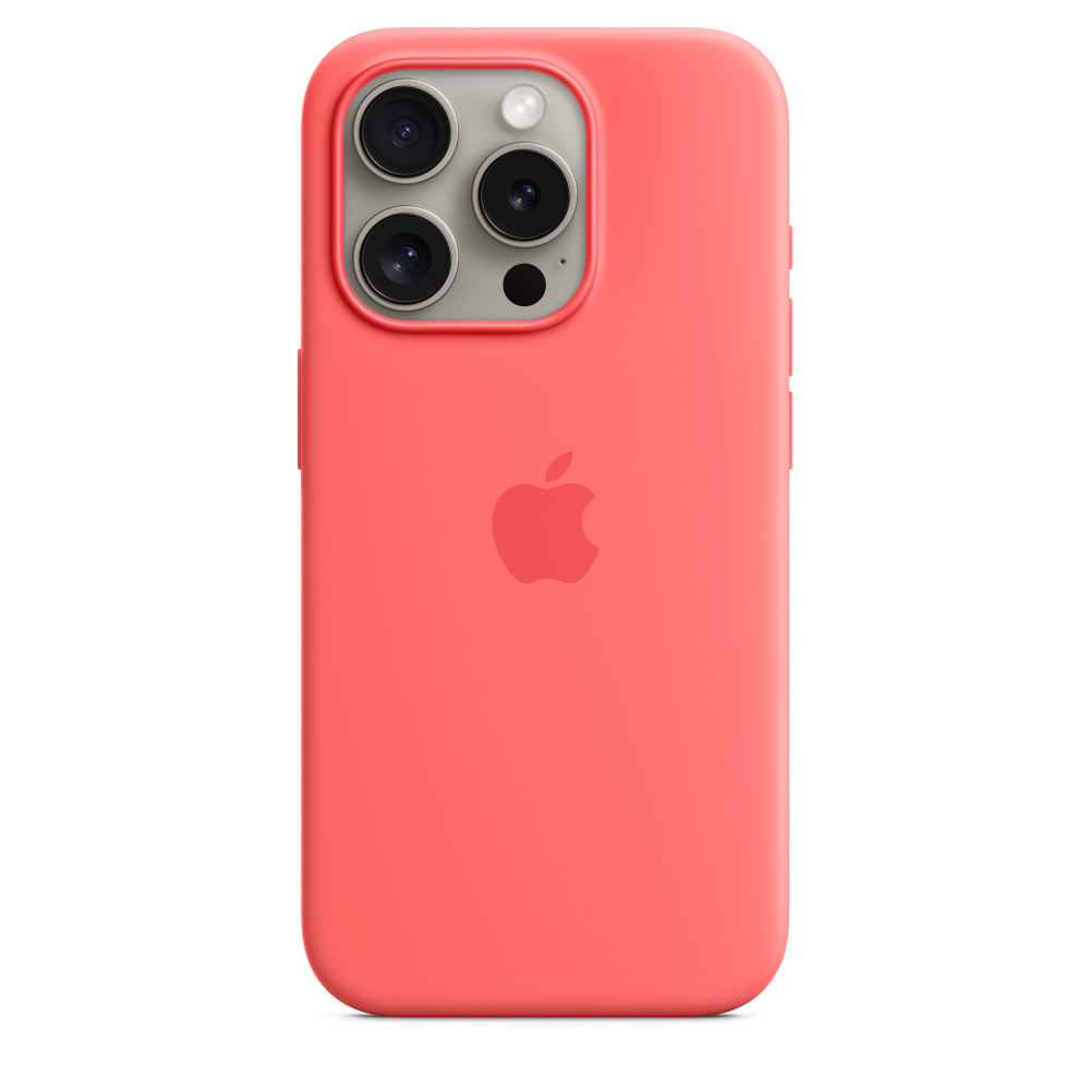 Силиконовый чехол Apple iPhone 15 Pro Silicone Case with MagSafe - Guava (MT1G3ZM/A) для iPhone 15 Pro