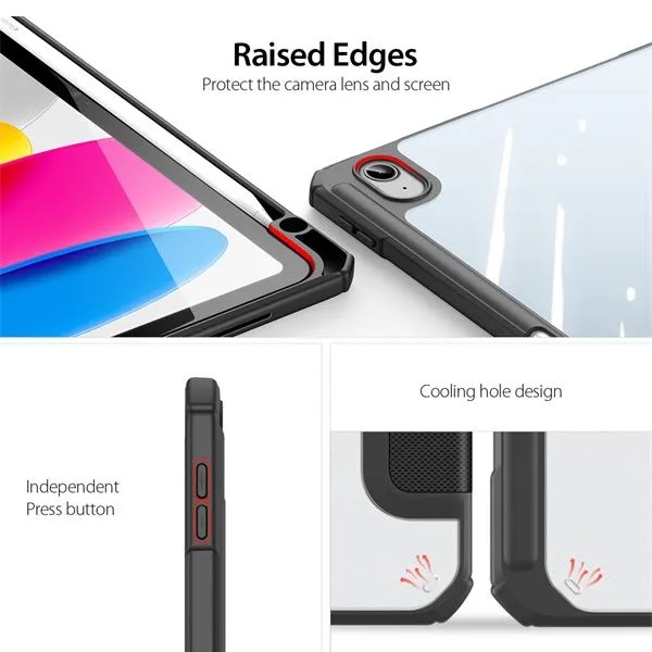 Чехол-книжка Dux Ducis для iPad 10.9 (2022)/11 (2025 A16) Domo Toby Series Black