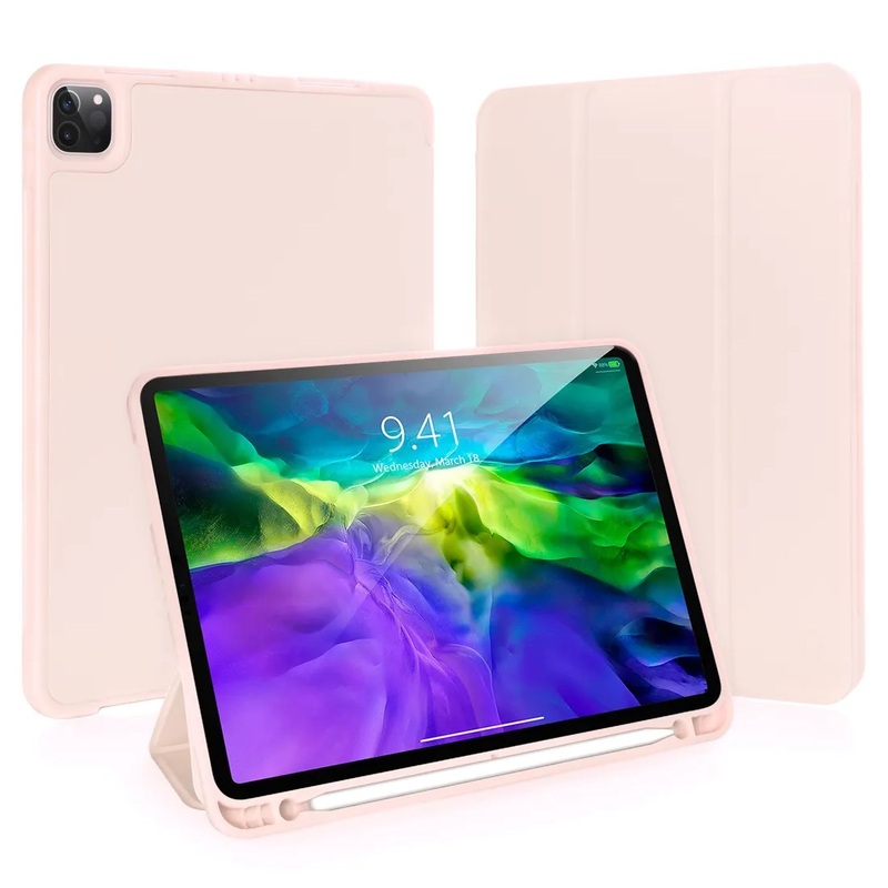 Чехол-книжка Gurdini Milano Series (pen slot) для iPad Pro 12.9 (2020-2022) Pink Sand