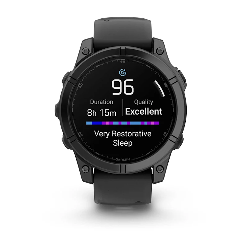 Умные часы Garmin Fenix E Slate Grey Steel with Black Silicone Band (010-03025-01)