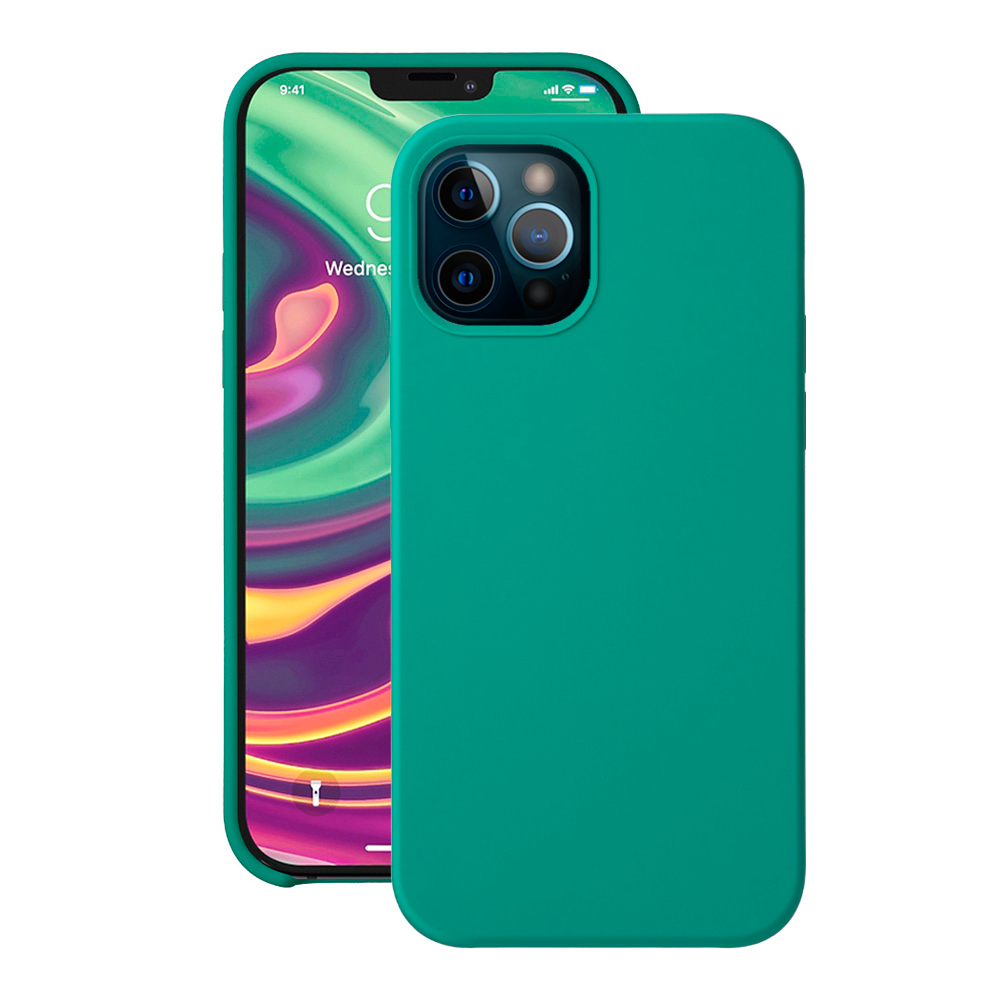 Чехол Deppa Liquid Silicone Case Green (87719) для Apple iPhone 12/12 Pro