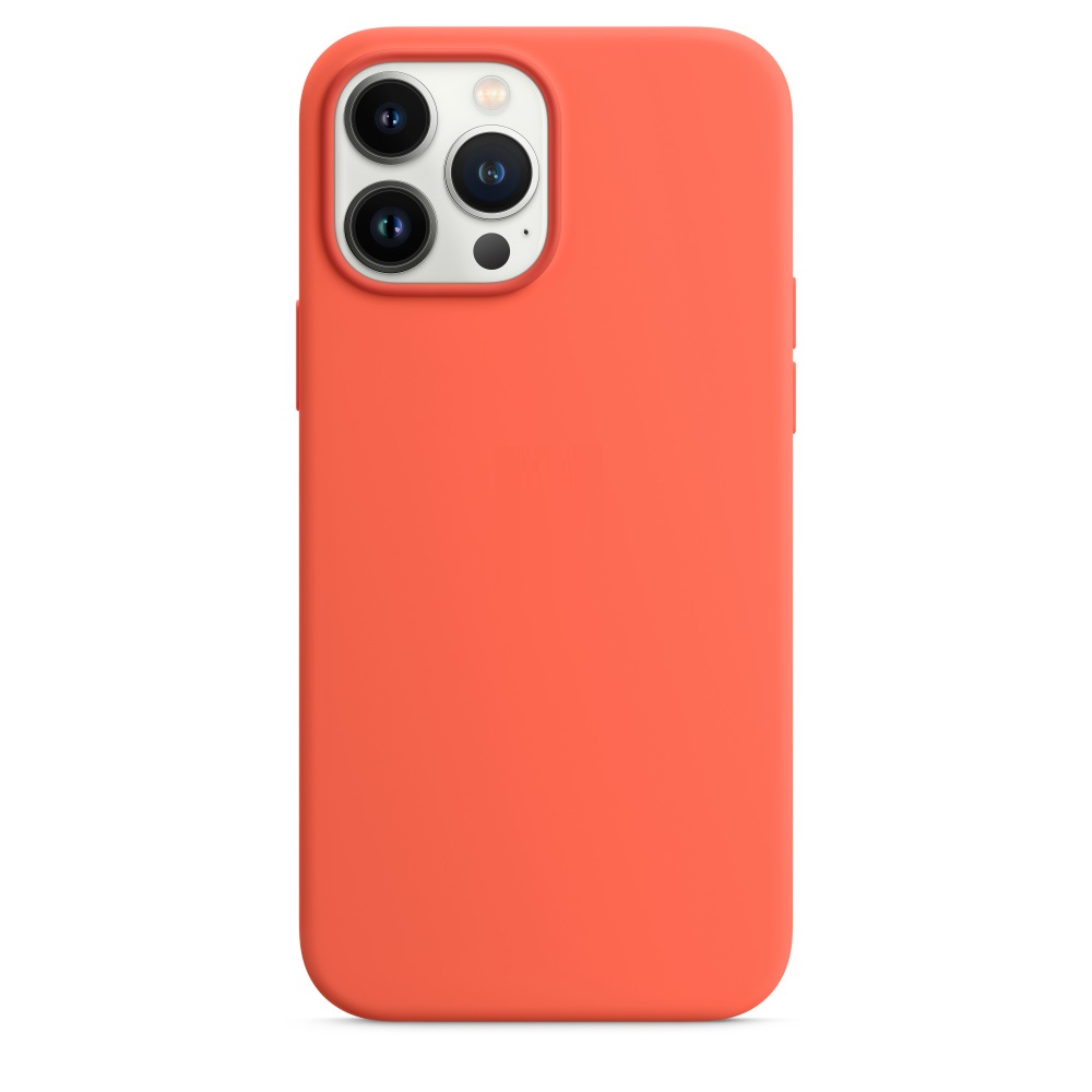 Силиконовый чехол Naturally Silicone Case with MagSafe Nectarine для iPhone 13 Pro Max