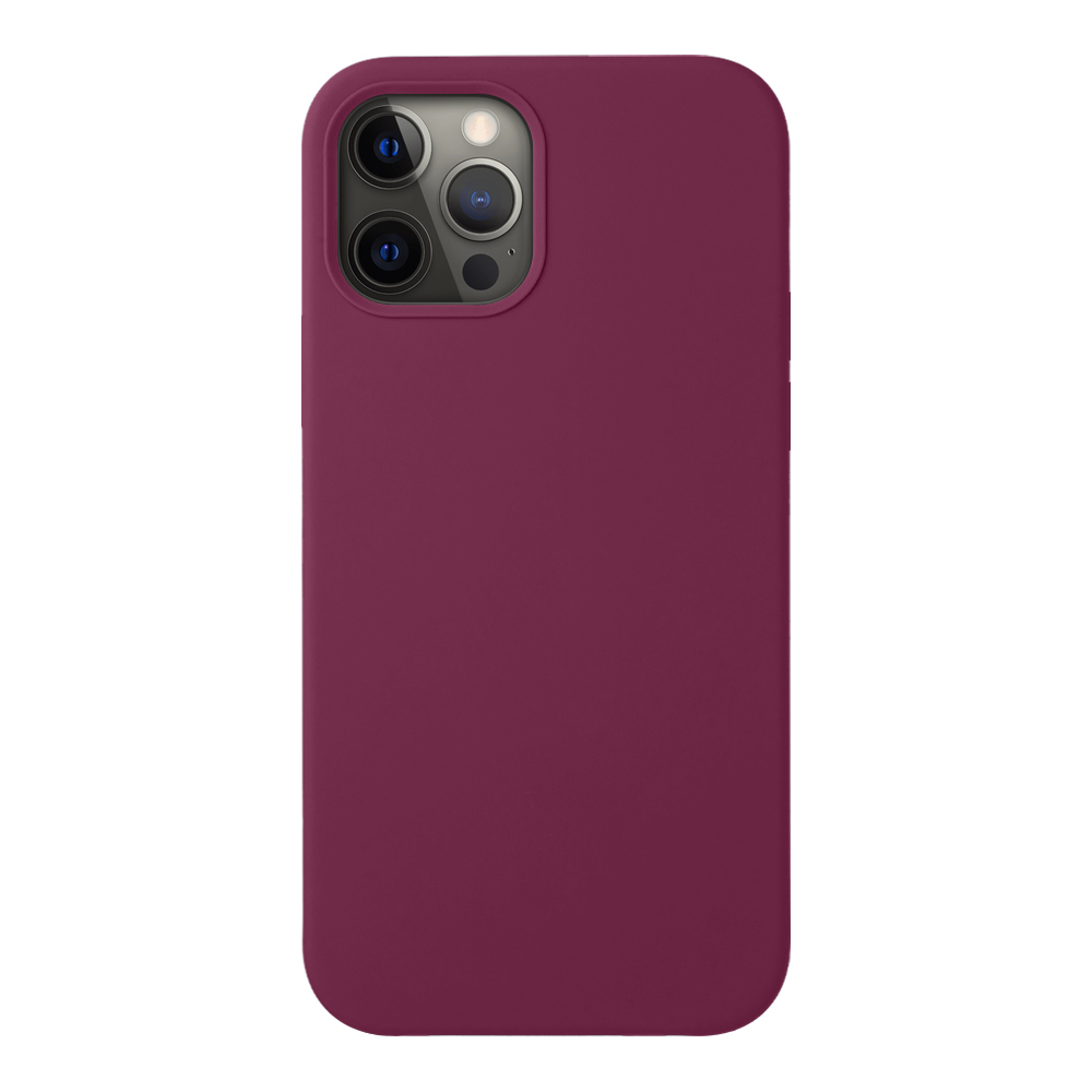 Чехол Deppa Liquid Silicone Case Burgundy (87783) для Apple iPhone 12/12 Pro