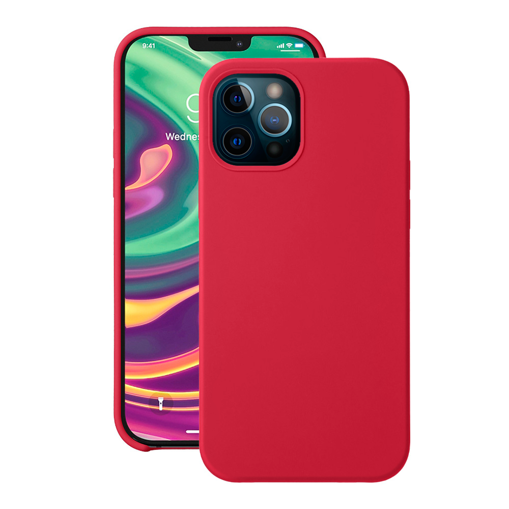 Чехол Deppa Liquid Silicone Case Red (87782) для Apple iPhone 12/12 Pro