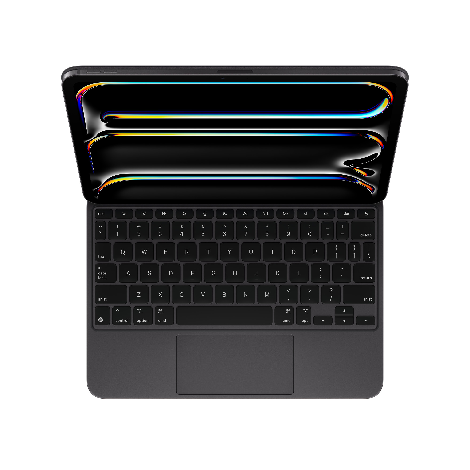 Чехол-клавиатура Apple Magic Keyboard для iPad Pro 11 (2024/2025) Black (MWR23) кириллица (лазерная гравировка) + QWERTY