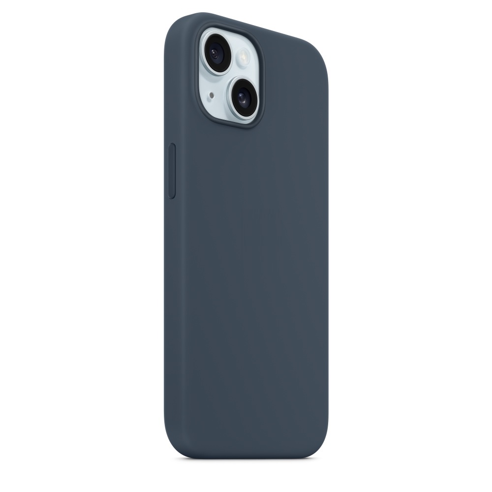 Силиконовый чехол Naturally Silicone Case with MagSafe Storm Blue для iPhone 15