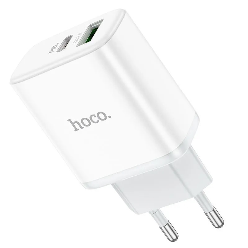 Сетевое зарядное устройство Hoco C105A Stage dual port PD20W+QC3.0