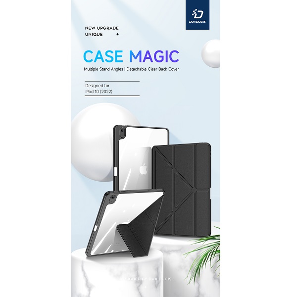 Чехол-книжка Dux Ducis для iPad 10.9 (2022)/11 (2025 A16) Magi Series Gray