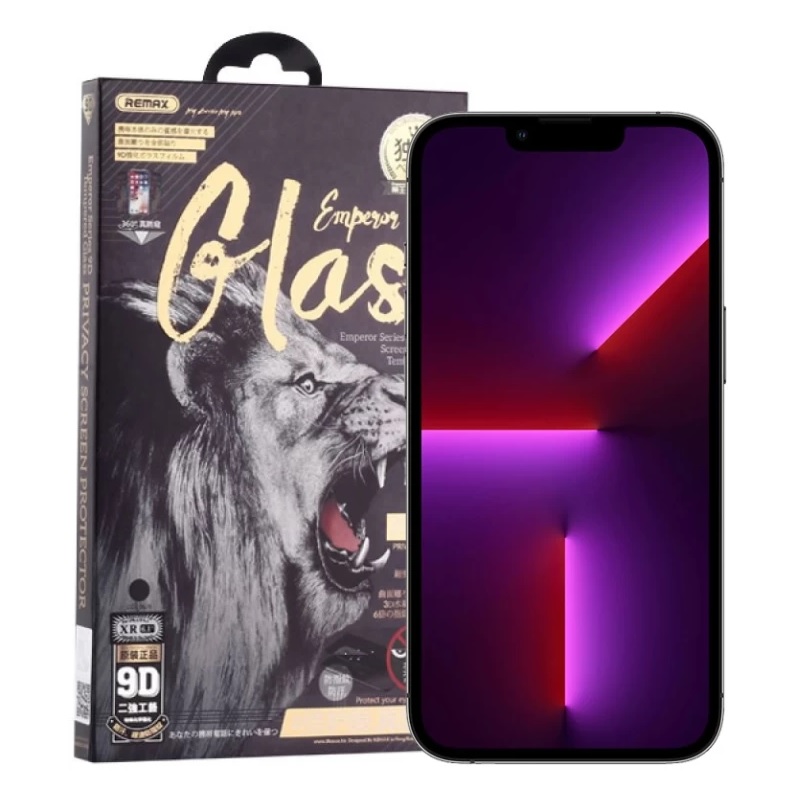 Защитное стекло Remax 2.5D Full Cover Black (Приватное) для iPhone 13/13 Pro/14/16e