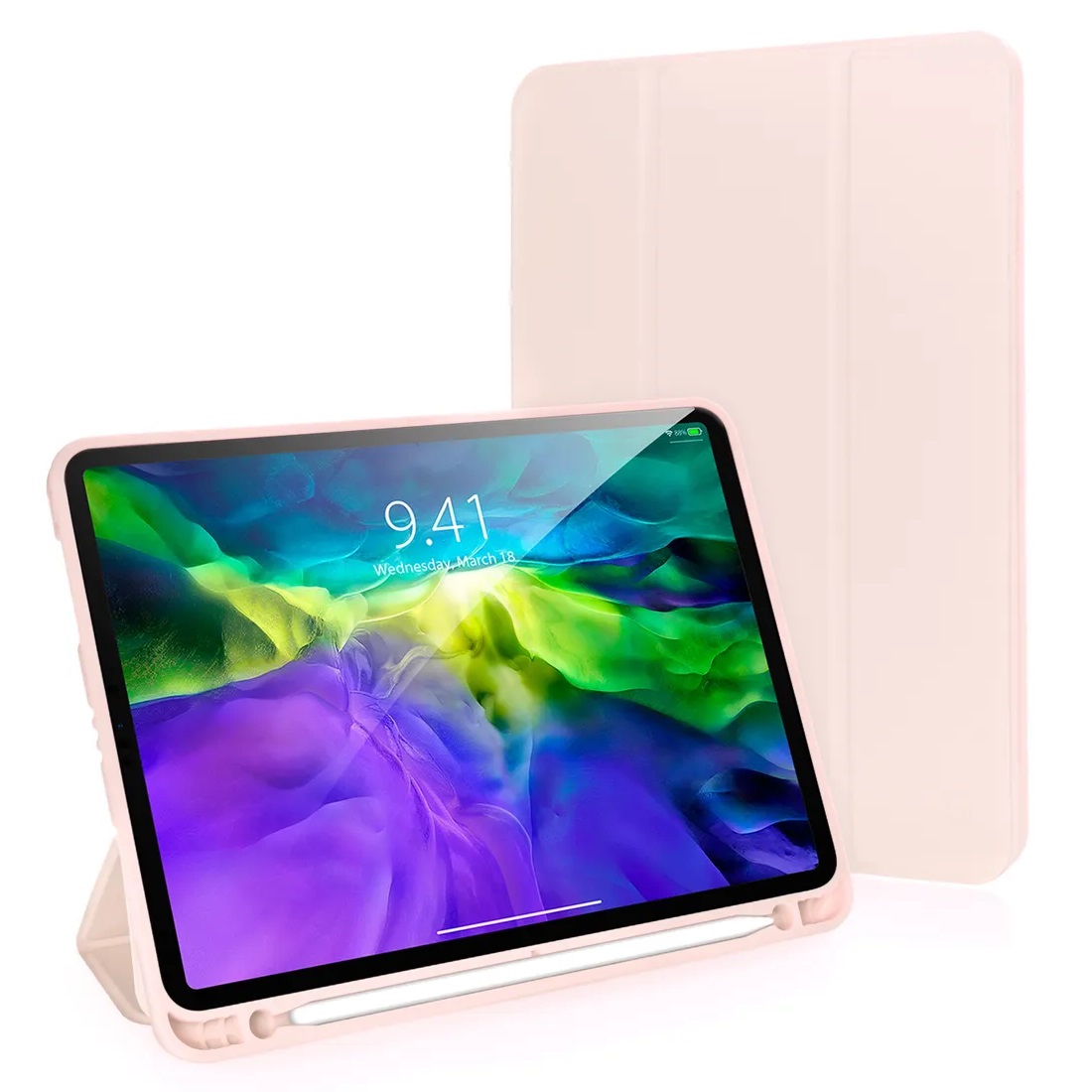 Чехол-книжка Gurdini Milano Series (pen slot) для iPad Air 10.9/11 (2020-2025​) Pink Sand