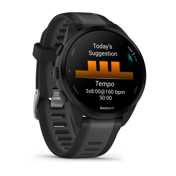 Умные часы Garmin Forerunner 165 Black/Slate grey (010-02863-20)