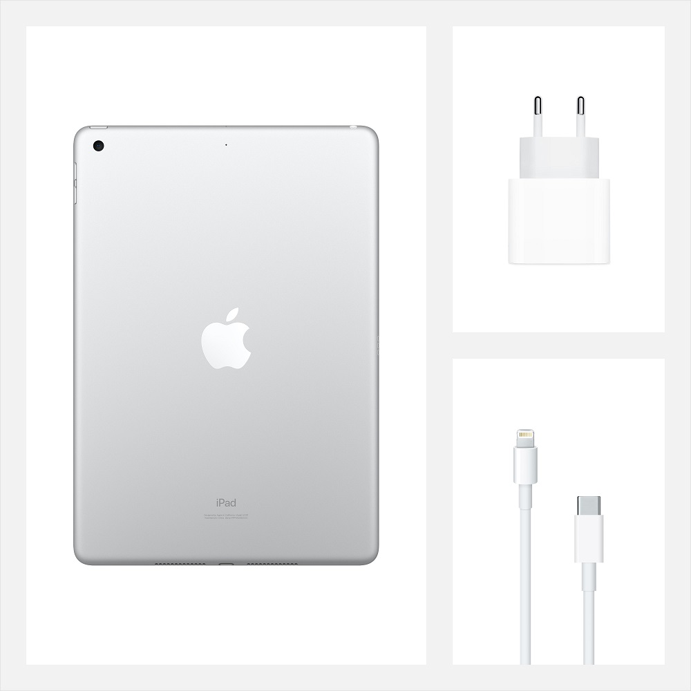 Планшет Apple iPad (2020) 32Gb Wi-Fi Silver (MYLA2RU/A)