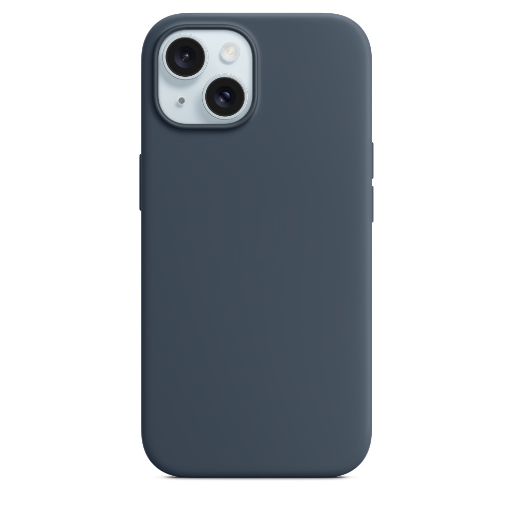 Силиконовый чехол Naturally Silicone Case with MagSafe Storm Blue для iPhone 15