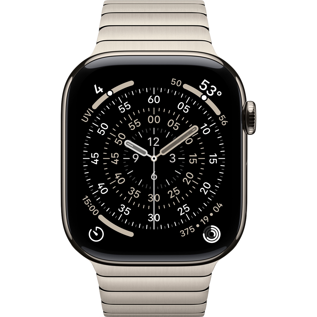 Умные часы Apple Watch Series 11 GPS + Cellular, 46mm Natural Titanium Case with Natural Link Bracelet