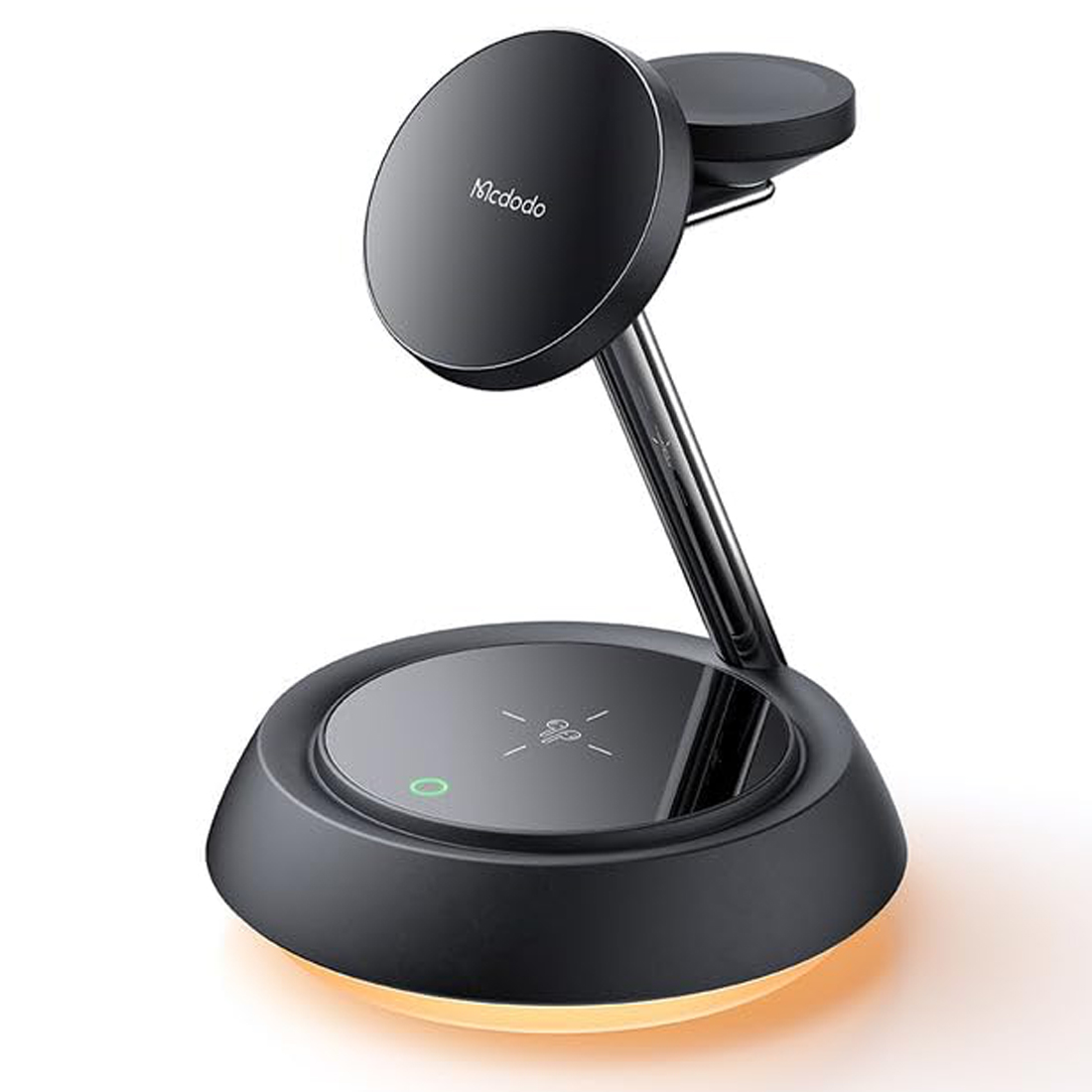 Беспроводное зарядное устройство Mcdodo 3in1 Night Light Magnetic Wireless stand 22.5W Black