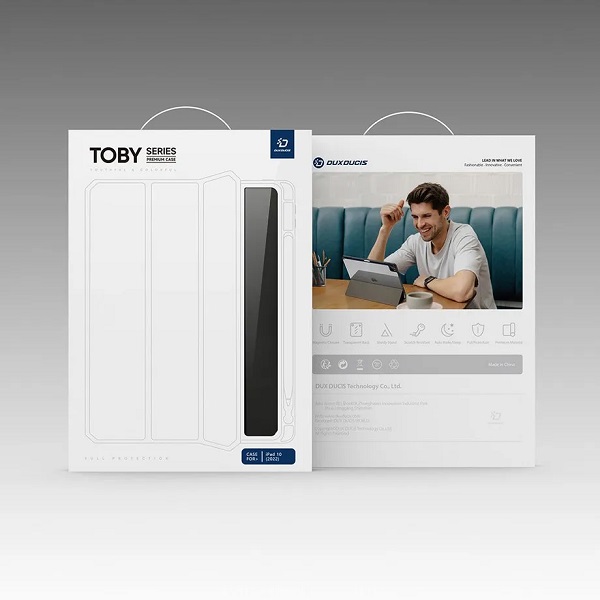 Чехол-книжка Dux Ducis для iPad 10.9 (2022)/11 (2025 A16) Domo Toby Series Black