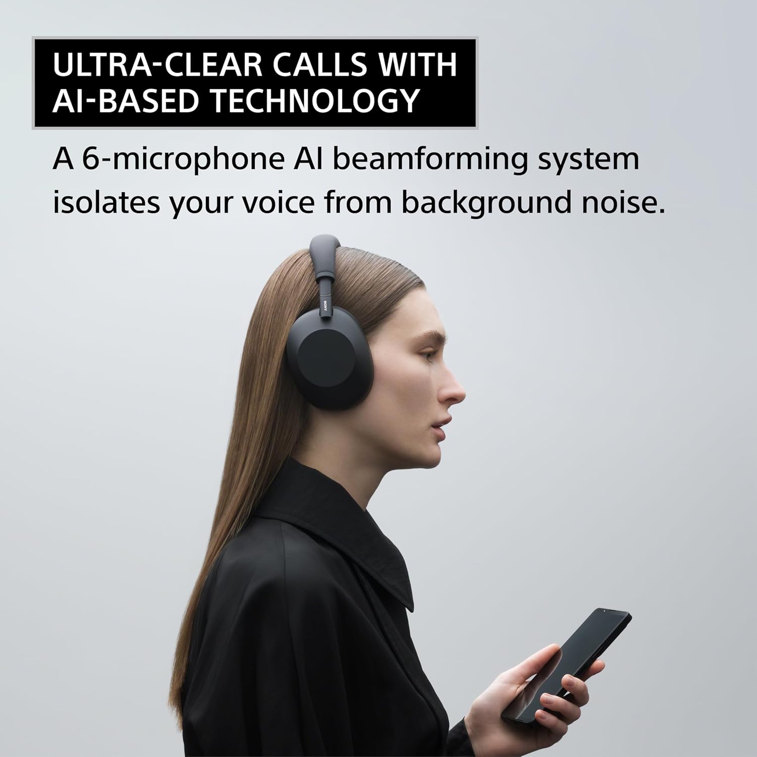 Беспроводные наушники Sony WH-1000XM6 Black