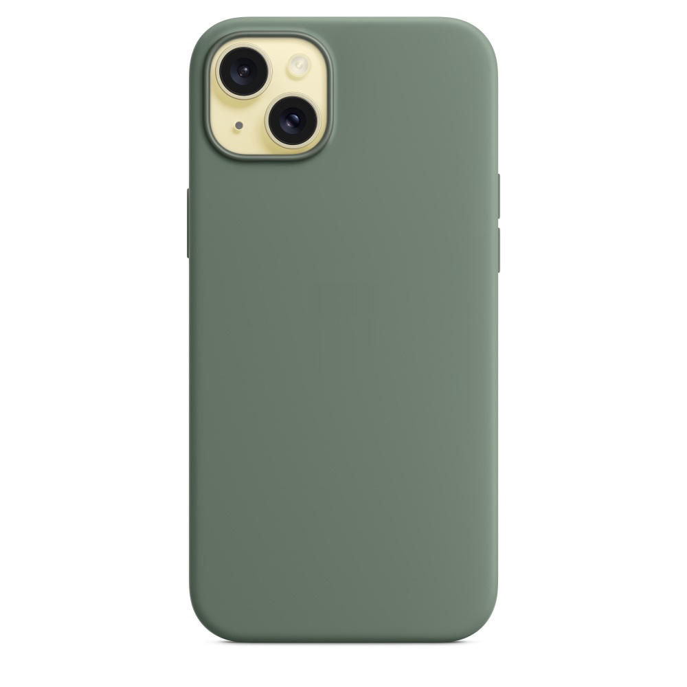 Силиконовый чехол Naturally Silicone Case with MagSafe Cypress для iPhone 15 Plus