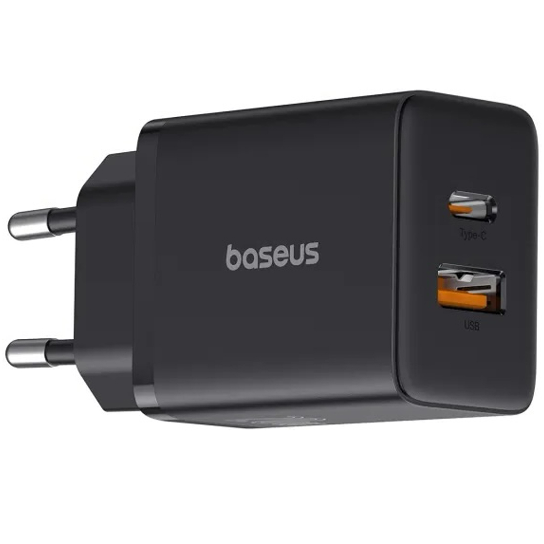 Сетевое зарядное устройство Baseus Cube Fast Charger QC3.0+PD3.0 20W USB+Type-C 3A Black