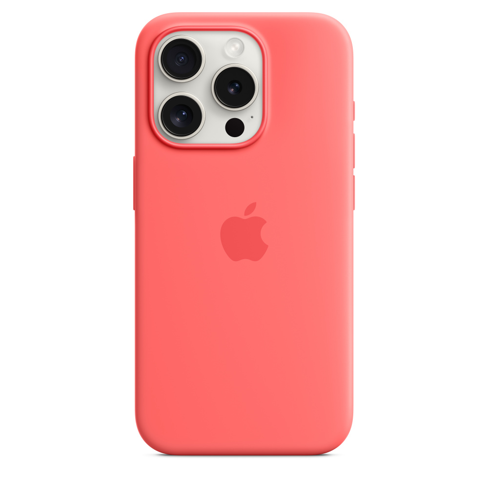 Силиконовый чехол Apple iPhone 15 Pro Silicone Case with MagSafe - Guava (MT1G3ZM/A) для iPhone 15 Pro