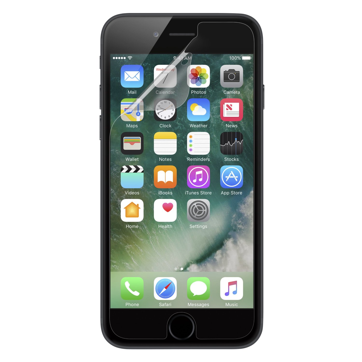 Глянцевая защитная плёнка на экран для iPhone 7