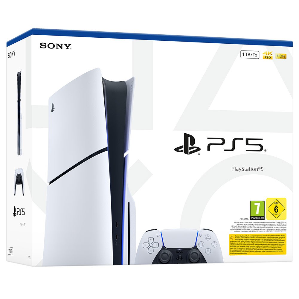 Игровая приставка Sony PlayStation 5 Slim 1TB (2 ревизия с приводом Blu-Ray) (CFI-2116А)